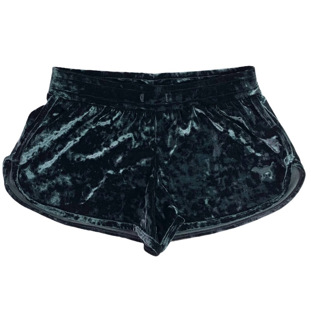 VS PINK Sleepwear Velour Black Shorts XS
